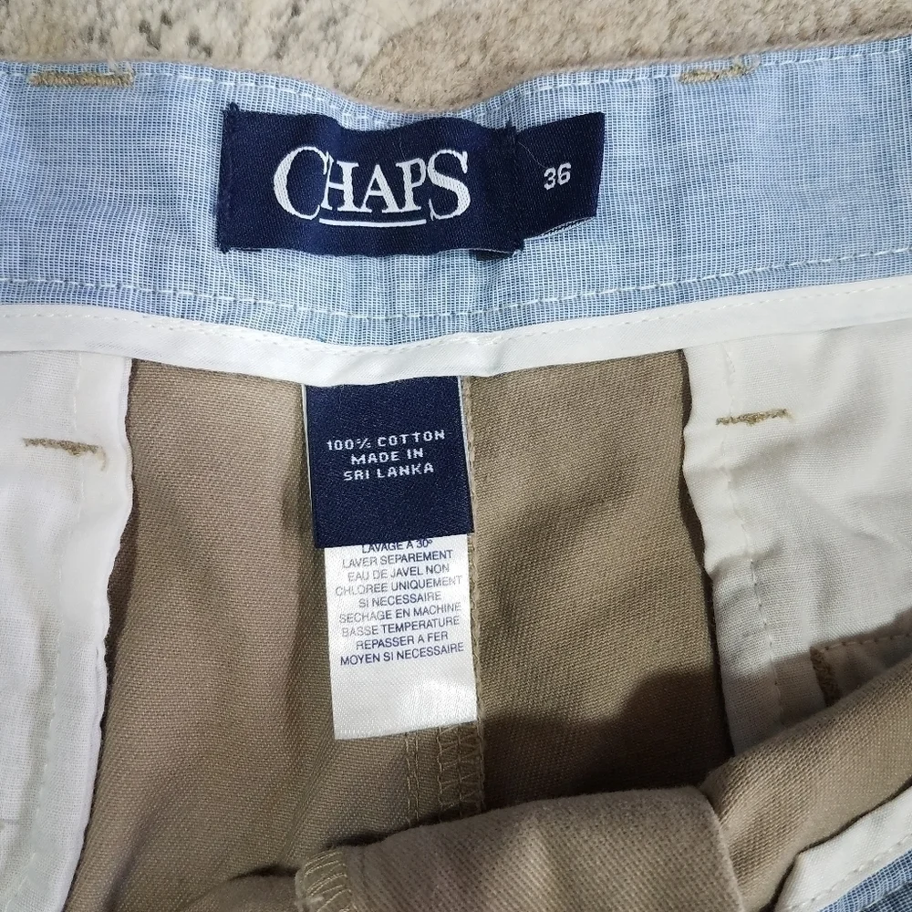 Chaps Khaki Shorts 36